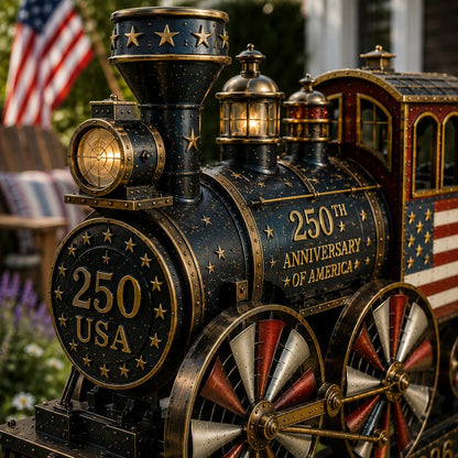 🔥 Selling Fast! 🇺🇸 250th Anniversary Liberty Express Train Wind Spinner