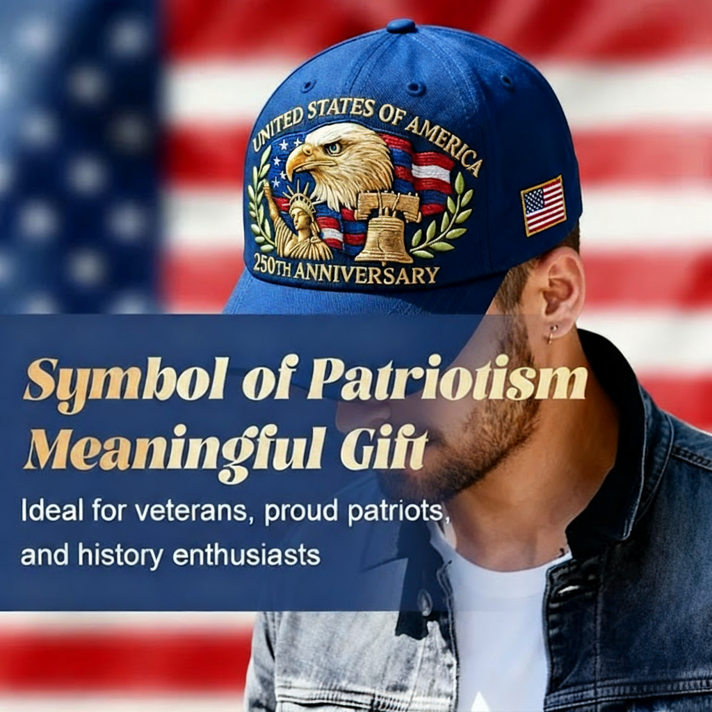 🗽Eagle & Liberty – United States 250th Anniversary Hat🦅
