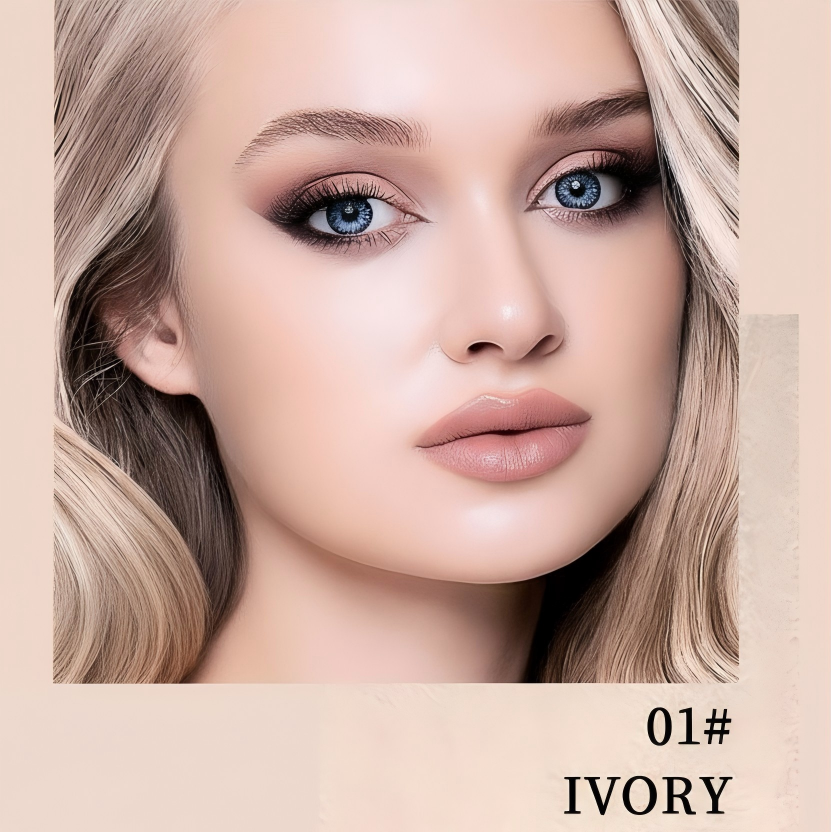 NEGUSY™ 2-in-1 Foundation Concealer Stick with Built-in Brush