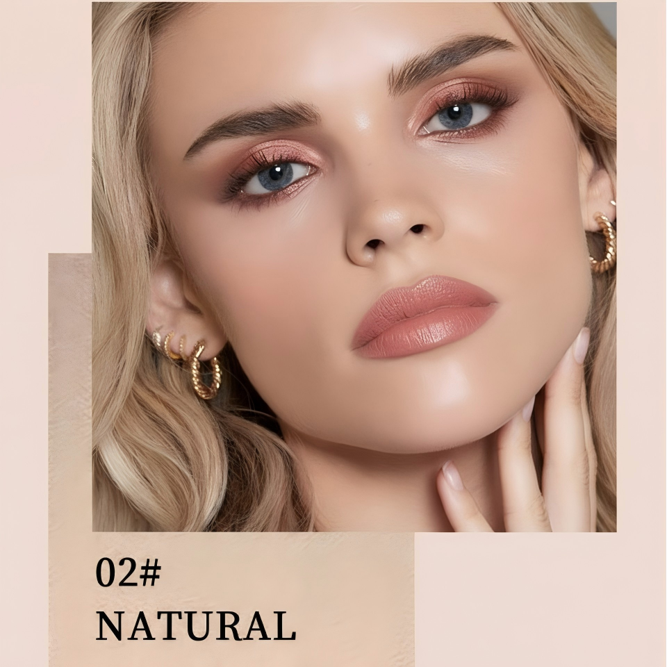 NEGUSY™ 2-in-1 Foundation Concealer Stick with Built-in Brush
