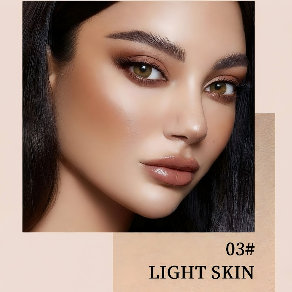 NEGUSY™ 2-in-1 Foundation Concealer Stick with Built-in Brush