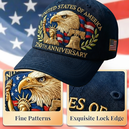 🗽Eagle & Liberty – United States 250th Anniversary Hat🦅