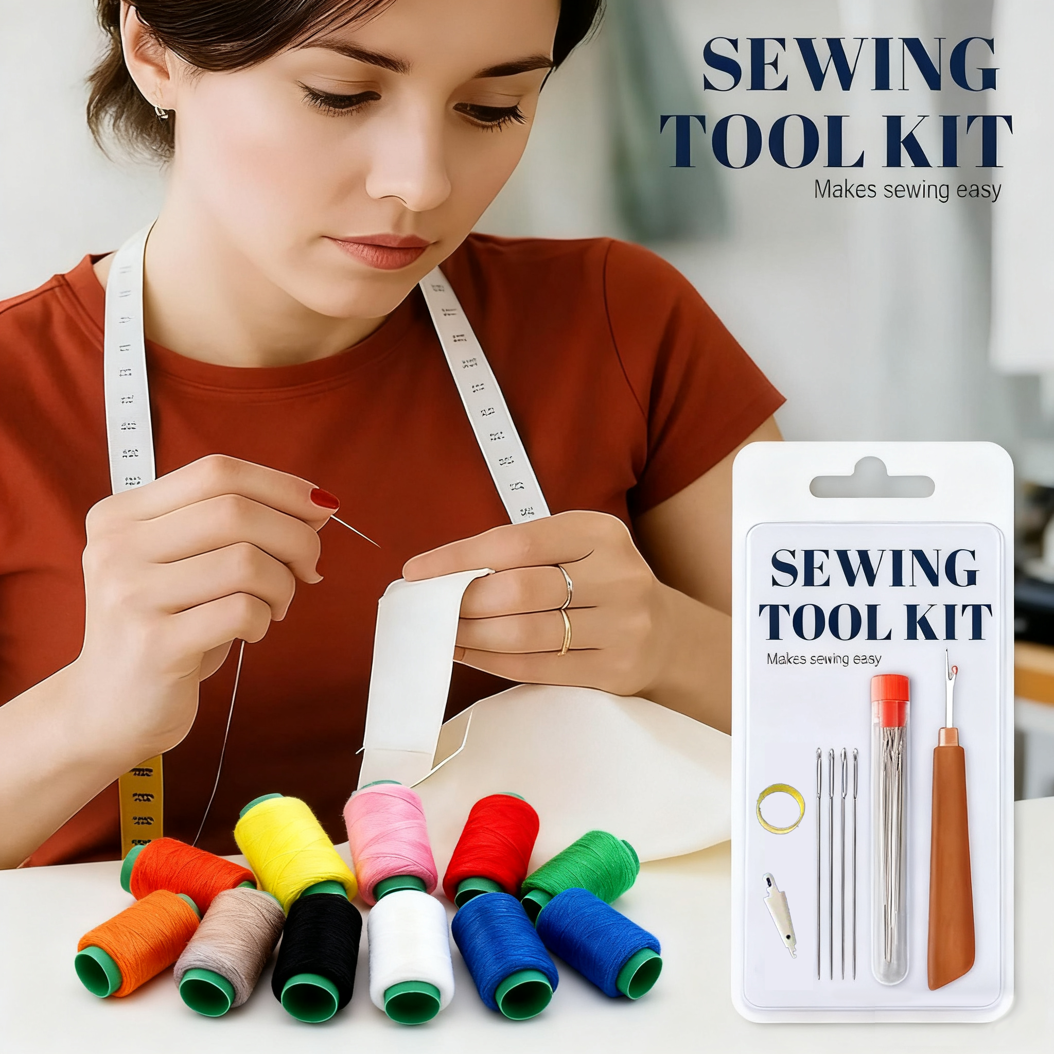 🔥🔥🔥Buy 6 Get 4 Free (10 Sets )🎁– Complete Sewing Tool Kit Only $5.59/Set + Free Shipping! ✂️🧵