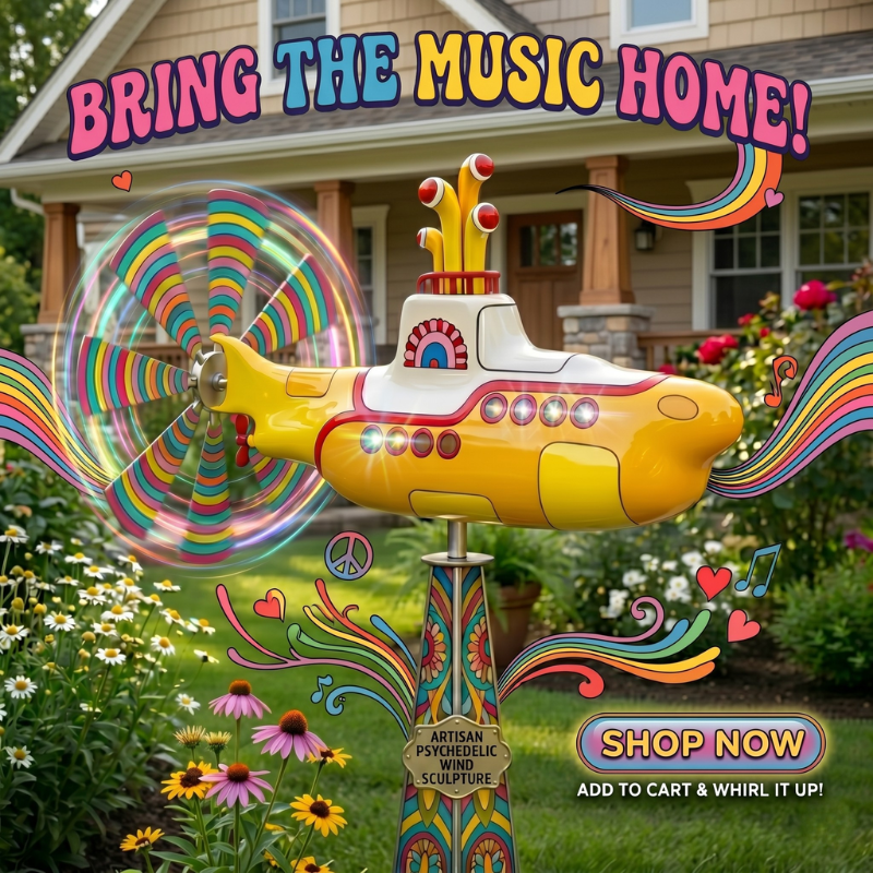 🔥🔥 Mother’s Day  70% Off--Retro Yellow Submarine Wind Spinner