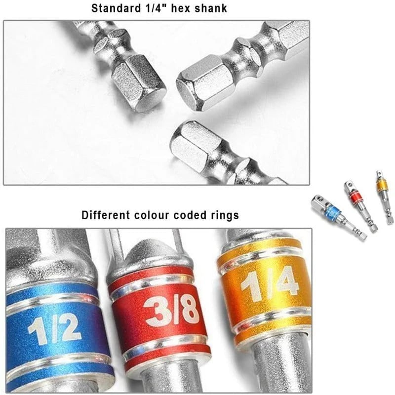Drill Socket Adapter Set