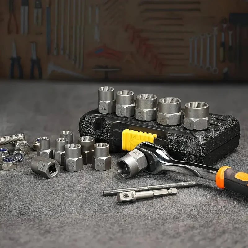 🔩Damaged Screw And Bolt Extractor Set🚗