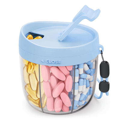 🎁Last Day Promotion🔥Pill Dispenser Bottle with 6 Compartments | Never Miss a Dose Again! 💊⏰