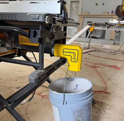 🛠️DeWalt Table Saw Dust Extraction Adapter🪵✨Vacuum-Free Gravity Dust Collection, Bucket-Ready, Zero-Cleanup Design