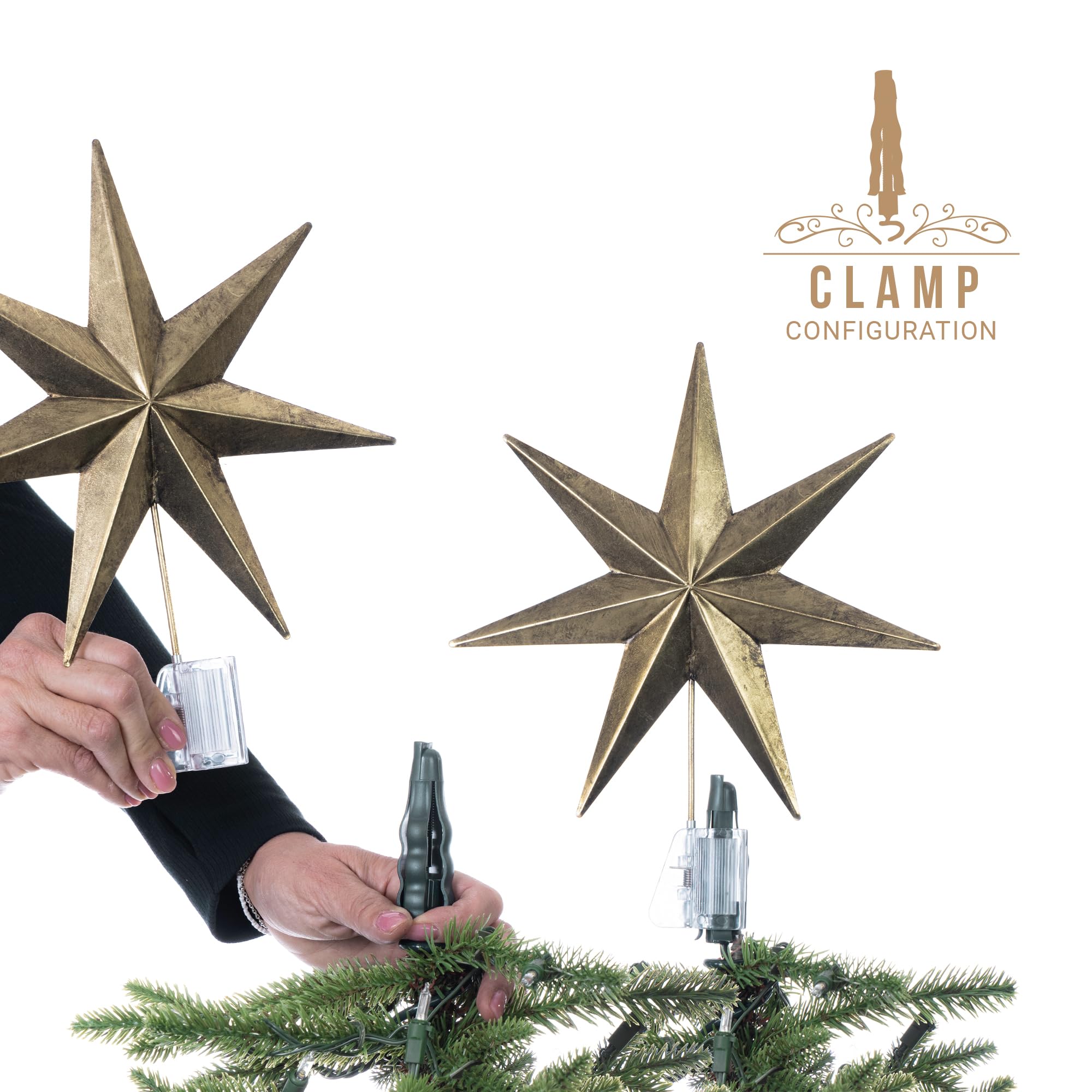 Christmas Tree Topper Holder - Twist-On Stabilizer🎄