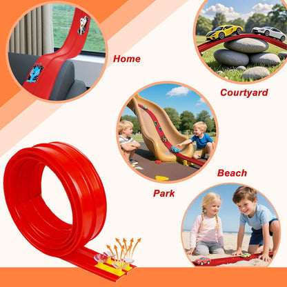 🎄🚗 Flexible Racing Track Set – DIY Racing Adventure Toy | The Best Christmas Gift for Kids 🎁