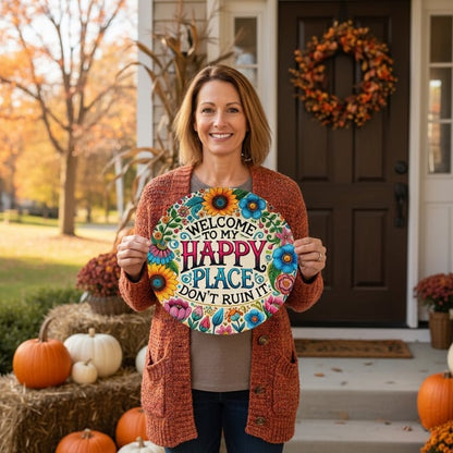 🎄Holiday Pre-Sale Save 49%🔥Welcome to My Happy Place – Wall Sign