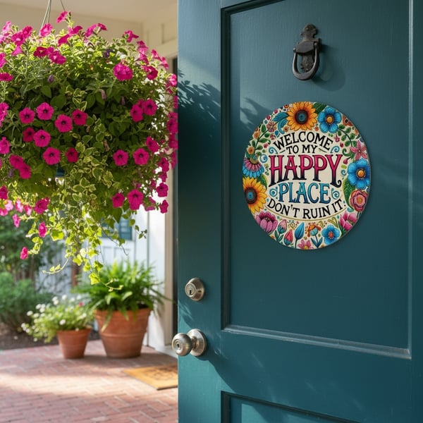 🎄Holiday Pre-Sale Save 49%🔥Welcome to My Happy Place – Wall Sign