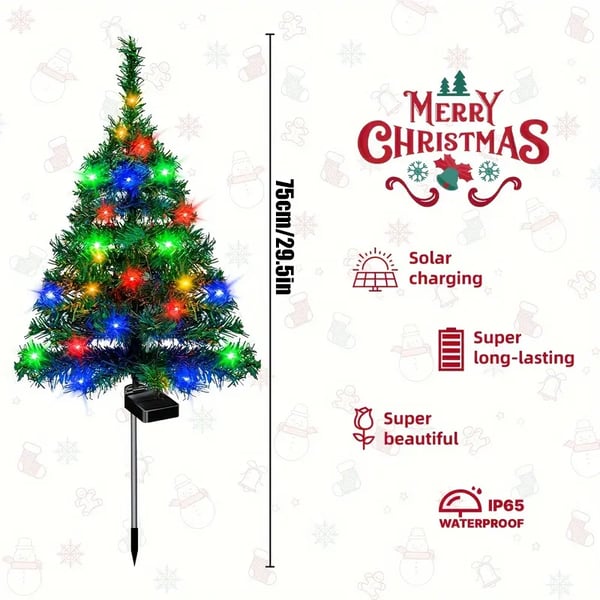 🔥Solar Christmas tree lights holiday decorations🎉🎉