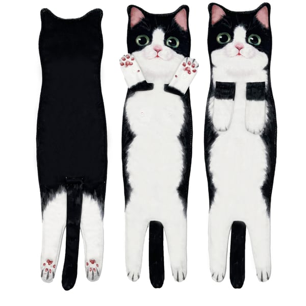 Funny Cat ＆ Dog Hand Towels