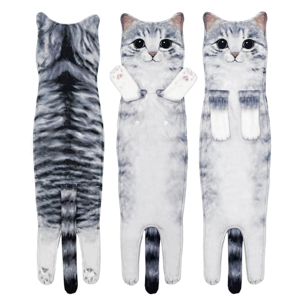 Funny Cat ＆ Dog Hand Towels