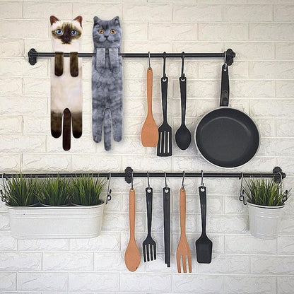 Funny Cat ＆ Dog Hand Towels