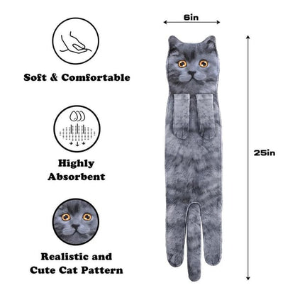 Funny Cat ＆ Dog Hand Towels