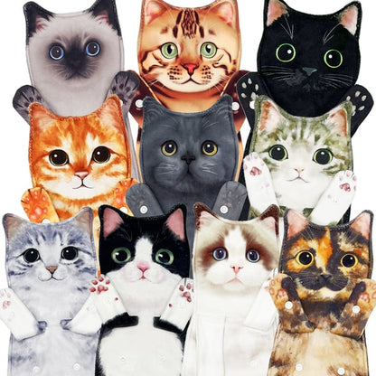 Funny Cat ＆ Dog Hand Towels