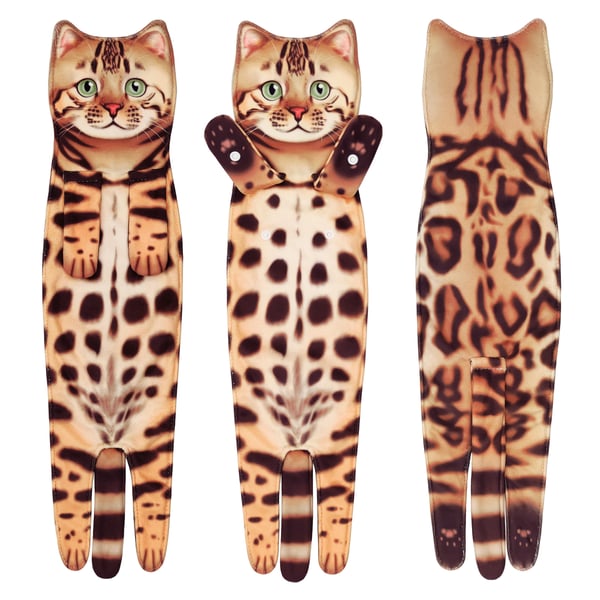 Funny Cat ＆ Dog Hand Towels