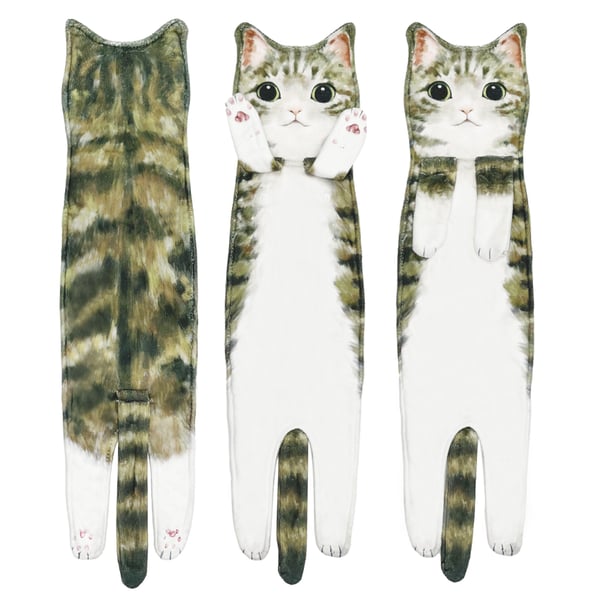 Funny Cat ＆ Dog Hand Towels