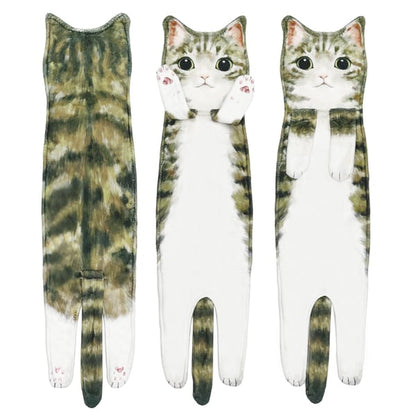 Funny Cat ＆ Dog Hand Towels