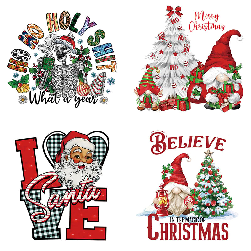 🎄 15PCS Christmas Mystery DTF Transfer Bundle 🎅🔥for T-Shirts, Totes & DIY Gifts