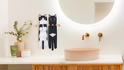 Funny Cat ＆ Dog Hand Towels