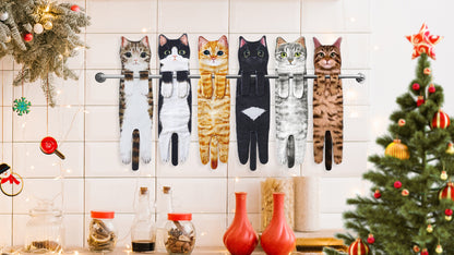 Funny Cat ＆ Dog Hand Towels