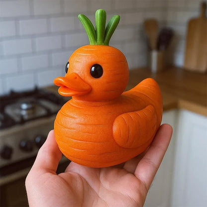 🦆 Whimsical Vegetable Duck Figurines 🥕