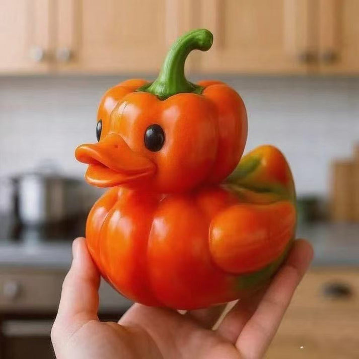 🦆 Whimsical Vegetable Duck Figurines 🥕