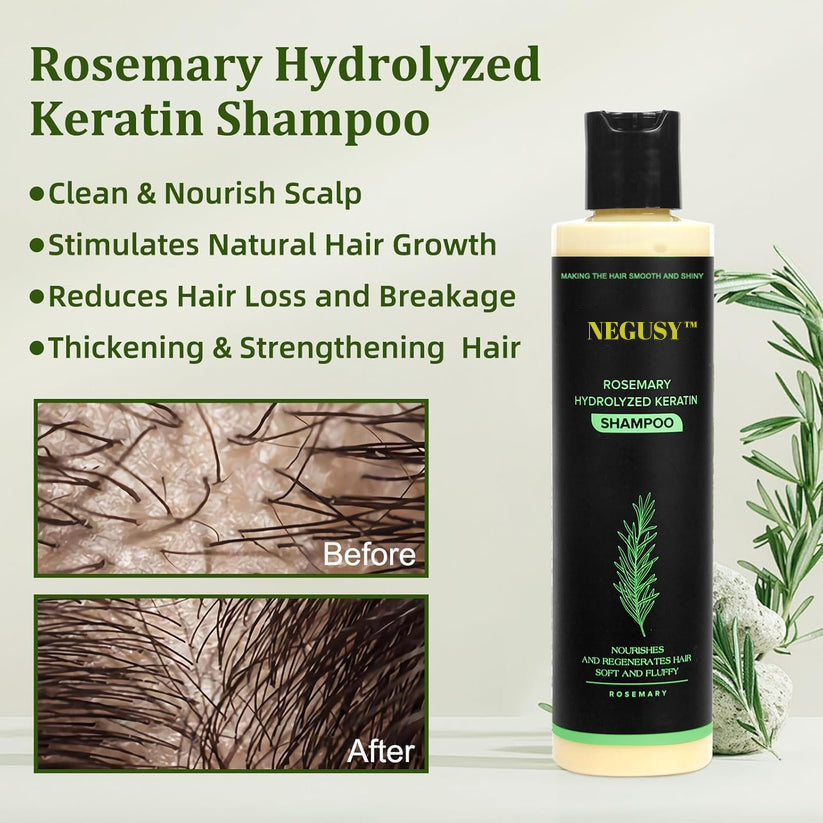 🔥LAST DAY 50% OFF - 🎅NEGUSY™ Organic Rosemary Hair Growth Shampoo