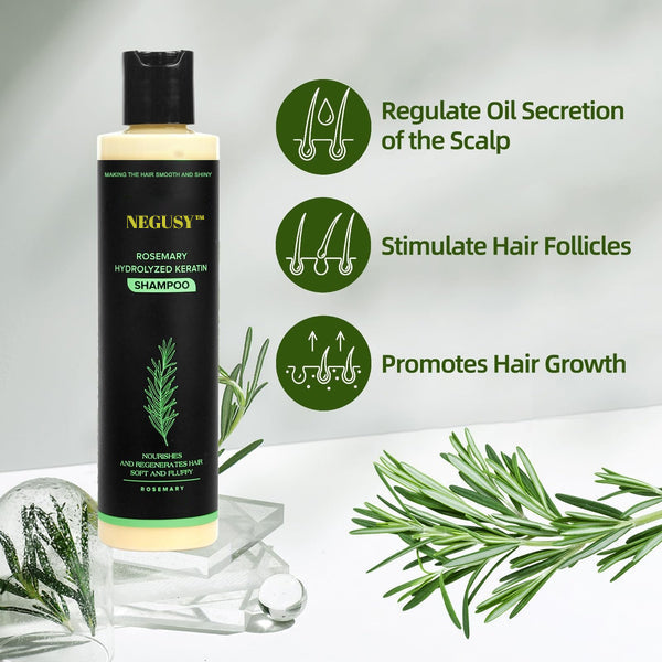 🔥LAST DAY 50% OFF - 🎅NEGUSY™ Organic Rosemary Hair Growth Shampoo