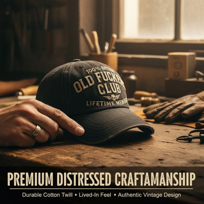 🧢 Vintage “Old Club” Lifetime Member Distressed Cap