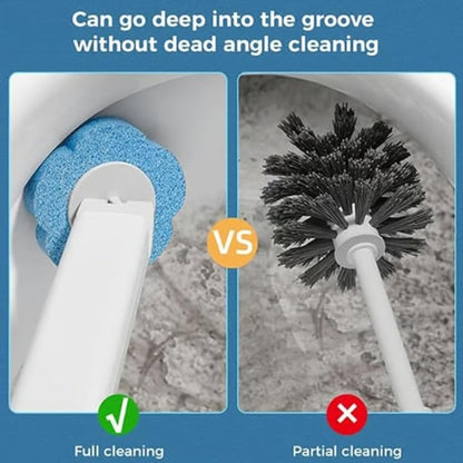 Disposable Toilet Brush Set with 24 Brushs Heads
