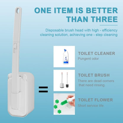 Disposable Toilet Brush Set with 24 Brushs Heads
