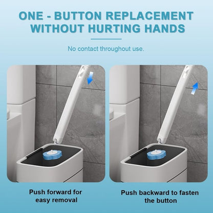 Disposable Toilet Brush Set with 24 Brushs Heads