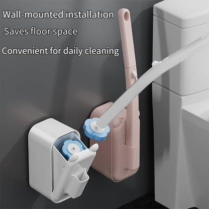 Disposable Toilet Brush Set with 24 Brushs Heads