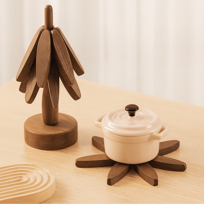 Tree-Shaped Coasters for Hot Dishes