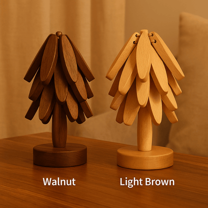 Tree-Shaped Coasters for Hot Dishes