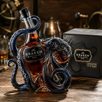 🎁 Father’s Day 49% OFF - The Kraken Rum Edition 3D Octopus Bottle 🐙🥃