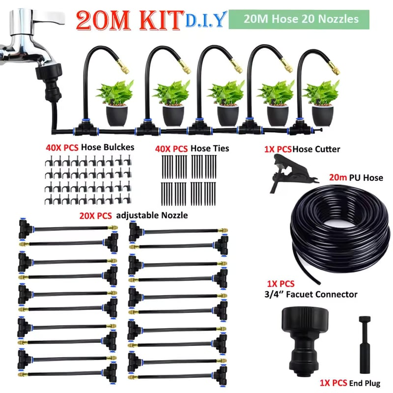 🔥2026 HOT SALE 49% OFF💗 360° Curved Garden Automatic Irrigation System