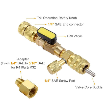 🧰Home & Auto AC Valve Core Remover Installer Tool