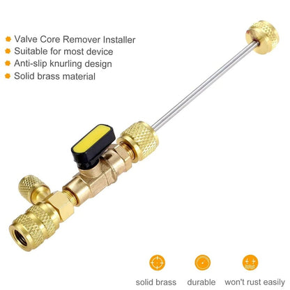 🧰Home & Auto AC Valve Core Remover Installer Tool