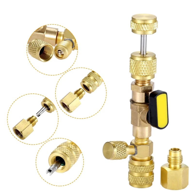 🧰Home & Auto AC Valve Core Remover Installer Tool