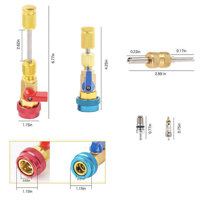 🧰Home & Auto AC Valve Core Remover Installer Tool
