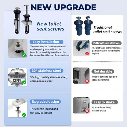 🔥Last Day 50% OFF🔥Heavy Duty Toilet Seat Fastener Bolt Kit (A Set of 2 Pcs)