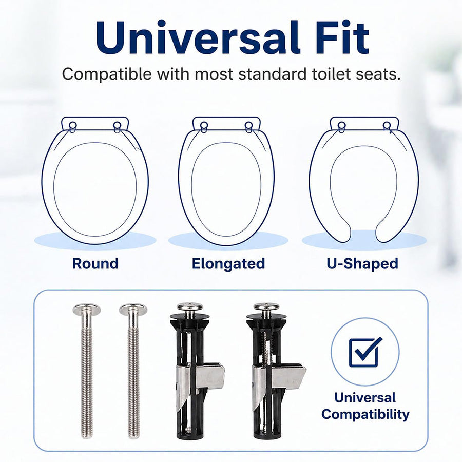 🔥Last Day 50% OFF🔥Heavy Duty Toilet Seat Fastener Bolt Kit (A Set of 2 Pcs)
