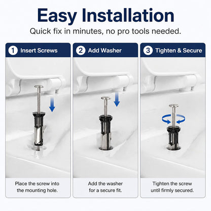 🔥Last Day 50% OFF🔥Heavy Duty Toilet Seat Fastener Bolt Kit (A Set of 2 Pcs)