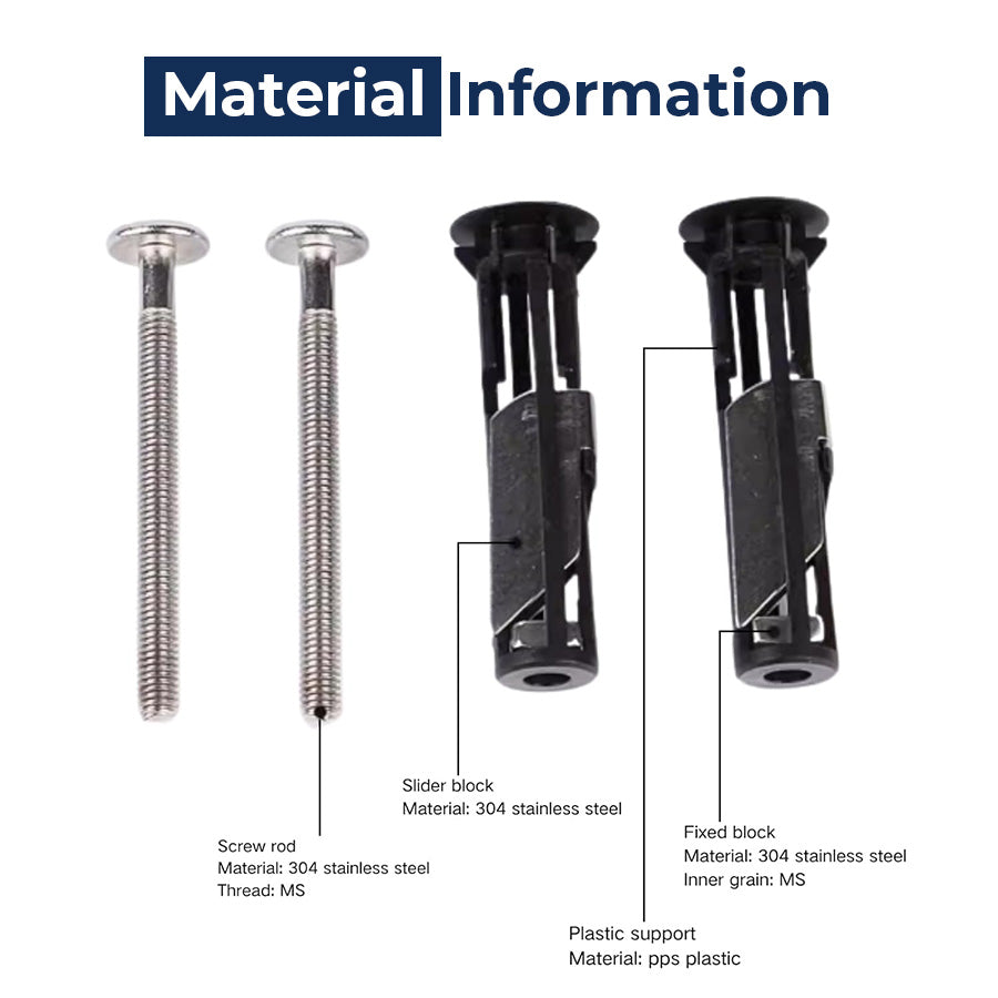 🔥Last Day 50% OFF🔥Heavy Duty Toilet Seat Fastener Bolt Kit (A Set of 2 Pcs)