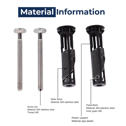 🔥Last Day 50% OFF🔥Heavy Duty Toilet Seat Fastener Bolt Kit (A Set of 2 Pcs)
